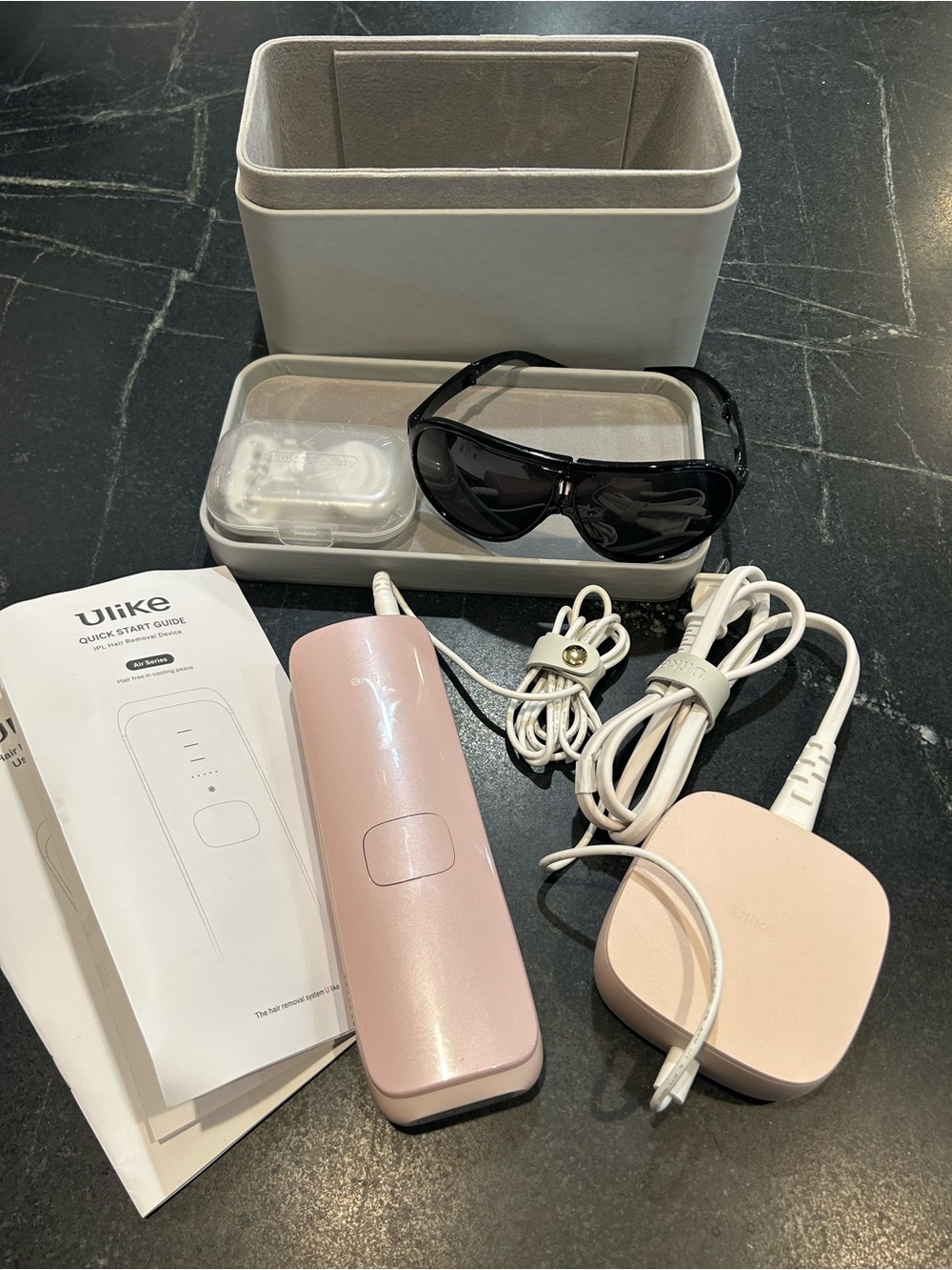 Ulike Air 3 IPL Hair Removal Device (Pink - UI06PN) - Like New, Complete Set